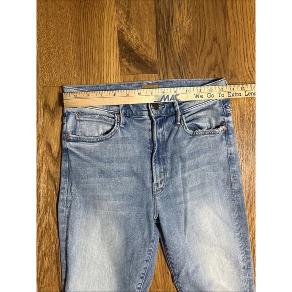 Mother High Waisted Rascal Ankle Slit Flip Blooming Flowers Size 28 - Picture 2 of 12